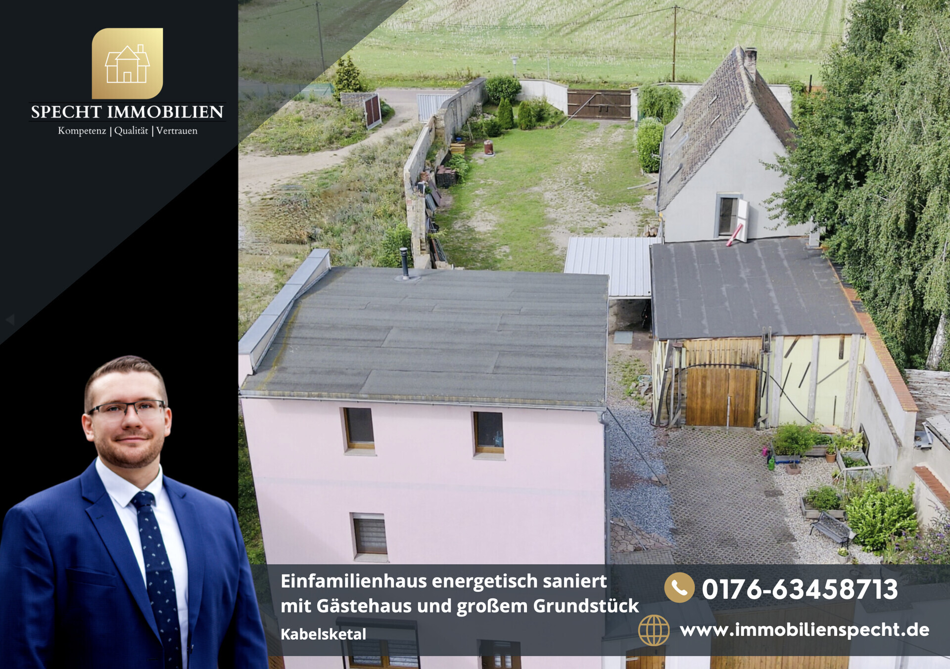 Einfamilienhaus energetisch saniert mit Gästehaus und großem Grundstück