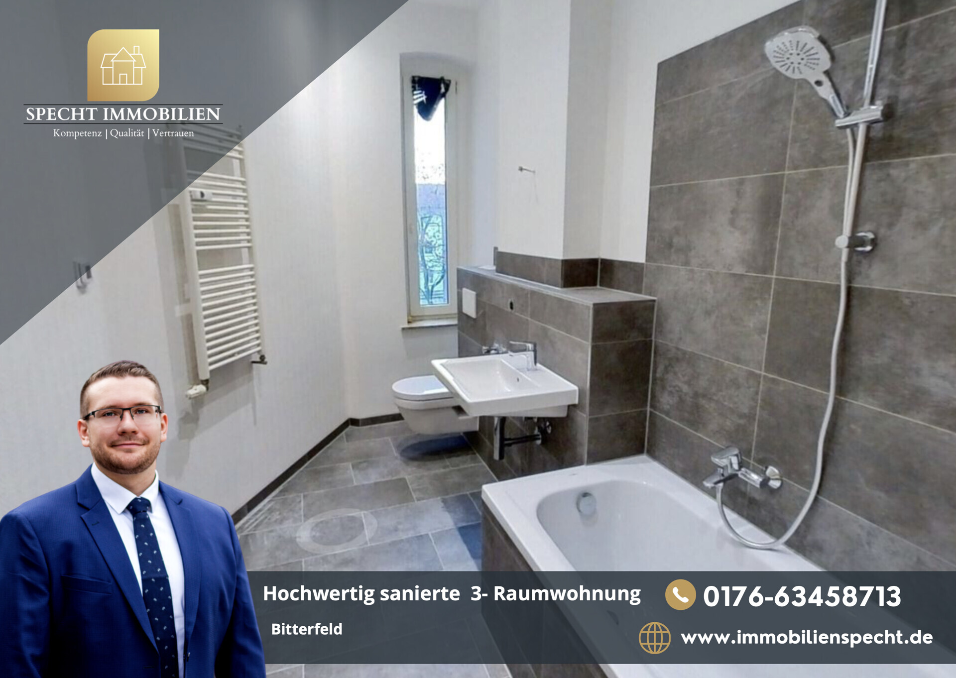 Hochwertig sanierte 3- Raumwohnung