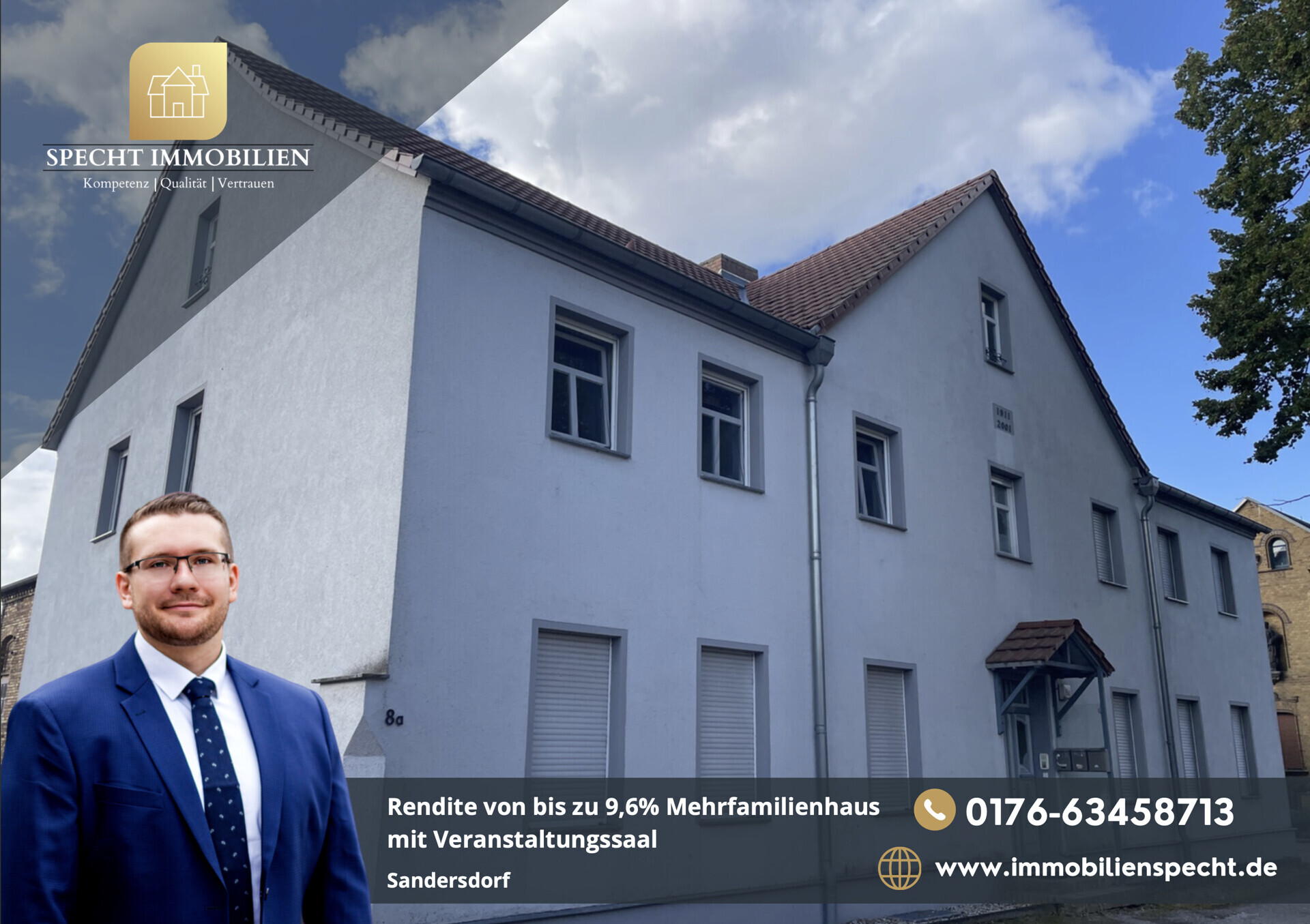 Rendite von bis zu 9,6% Mehrfamilienhaus mit Veranstaltungssaal